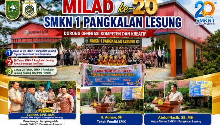 Milad ke-20, SMKN 1 Pangkalan Lesung Dorong Generasi Kompeten dan Kreatif